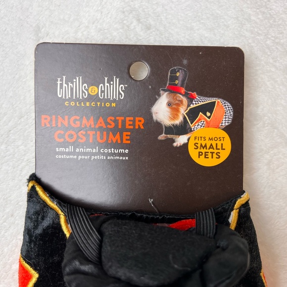 New Thrills & Chills Ringleader Halloween Costume for Small Animals and Pets - Picture 3 of 10